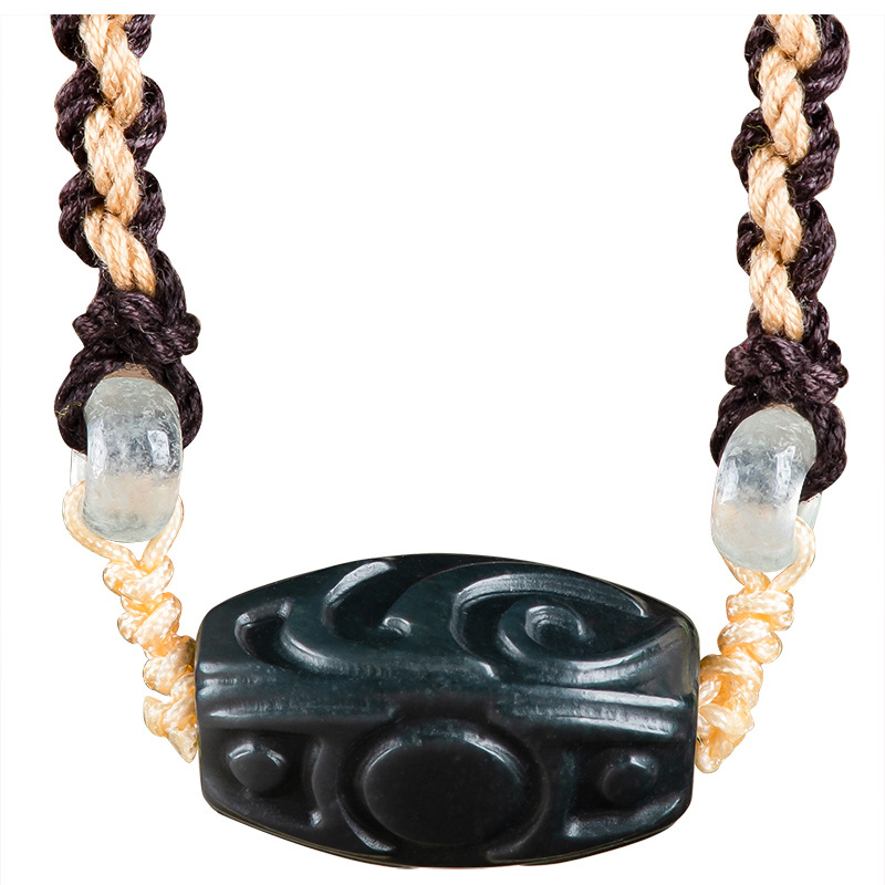 Beading - Kalung Liontin Manik Ukiran Giok Hetian