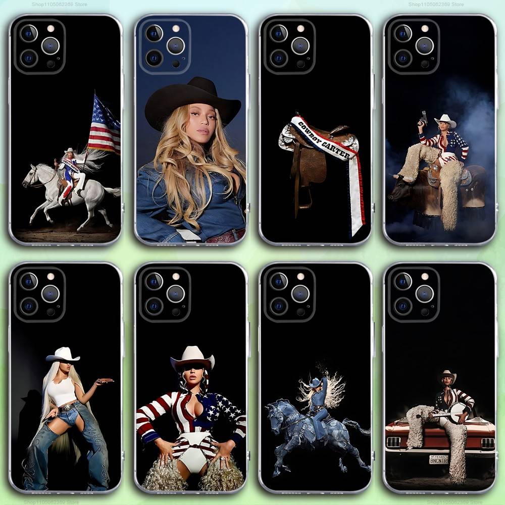 Mini Electric Sewing Machine Handheld - Casing Ponsel B-Beyonce Cowboy Singer Untuk