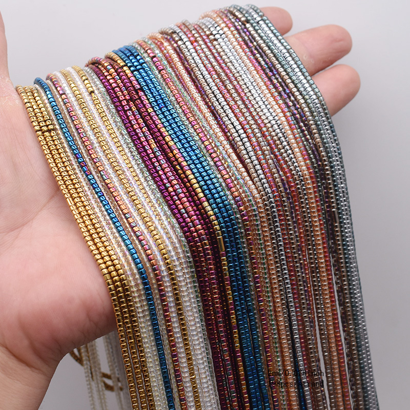 Glass Seed Beads 2Mm Jewelry Making - Manik-manik Kaca Bentuk Ember Warna Emas