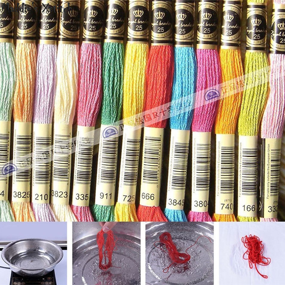 ZZ6350 Kit Sulaman Silang, Kit - Cotton Embroidery Thread Skeins ulasan dan harga