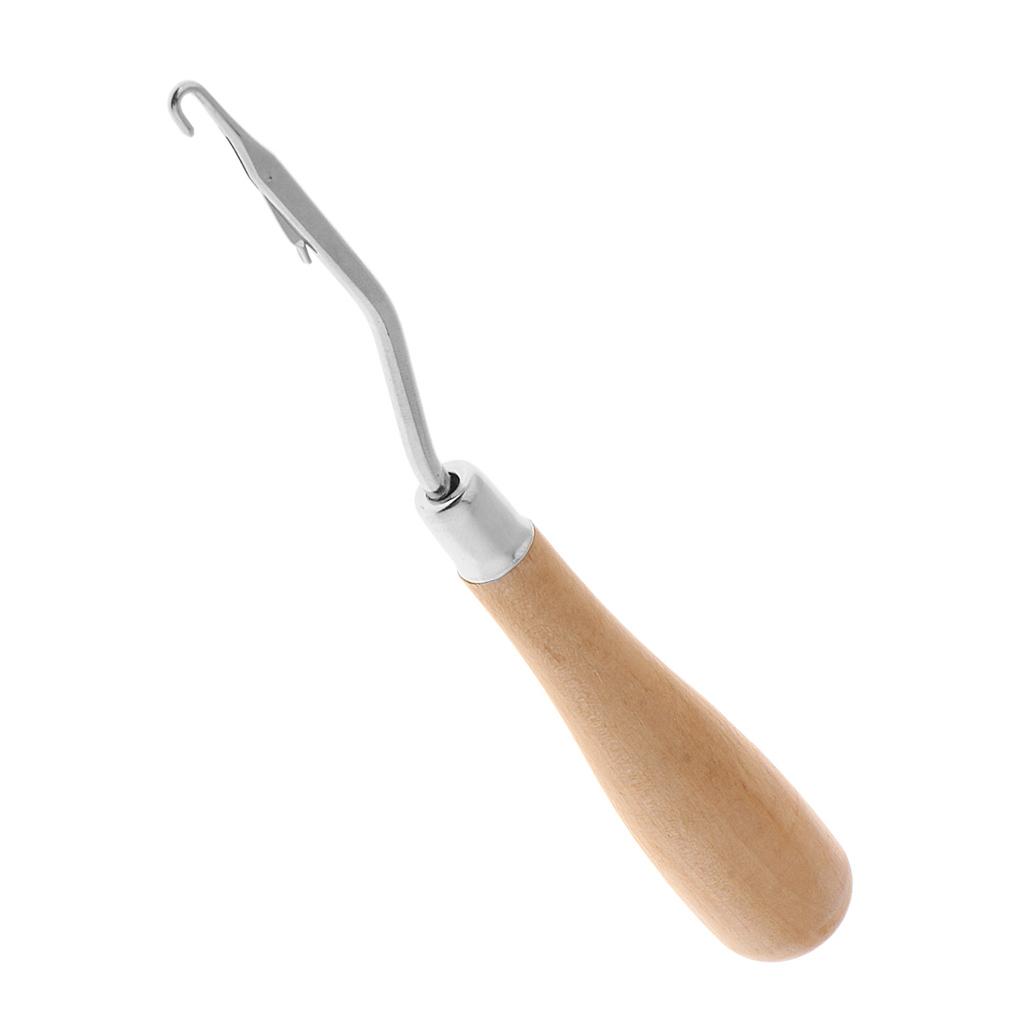 Pengait Rajut Kayu dengan Gaga - Wooden Crochet Hooks Ergonomic Handle ulasan dan harga