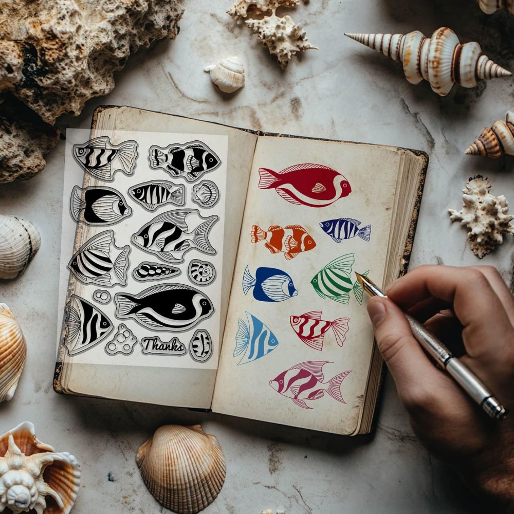 Stempel Bening Ikan Badut Laut - Clear Silicone Stamps For Card Making ulasan dan harga