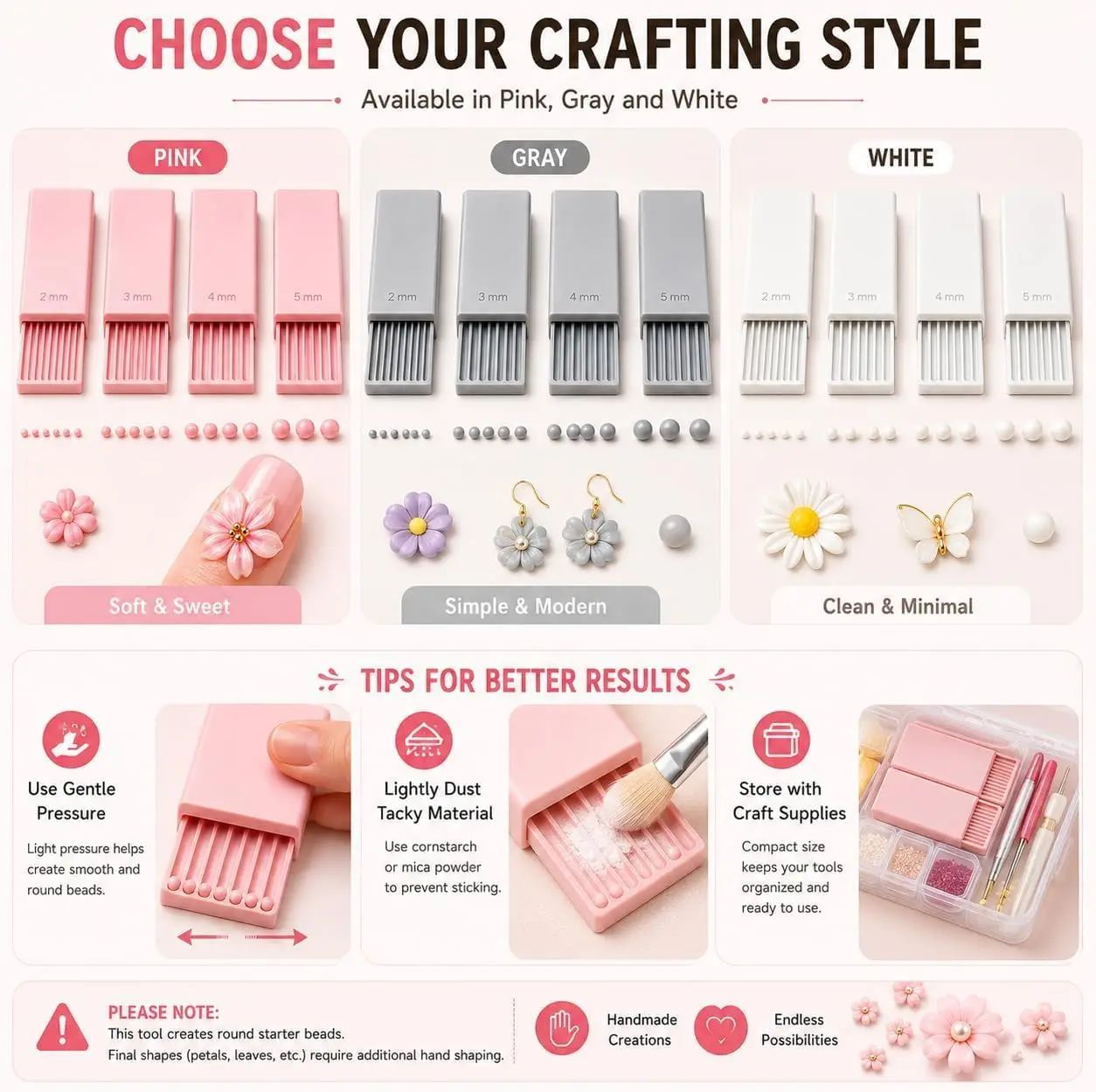 4PCS Alat Pembuat Bola Gel Tan - Craft Tools ulasan dan harga