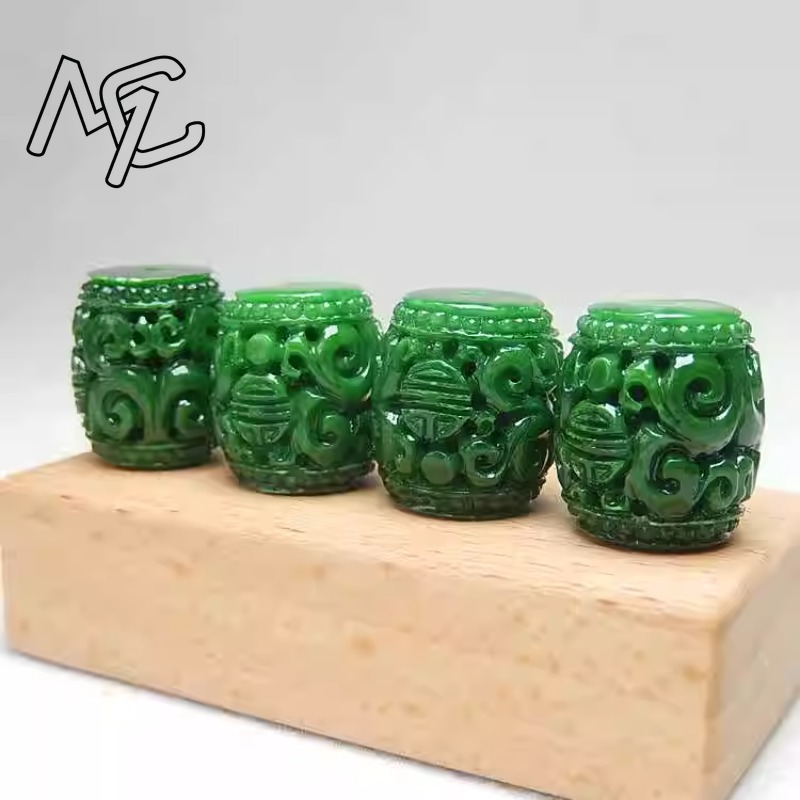 5 Buah Manik-manik Ukiran Giok - Beading ulasan dan harga