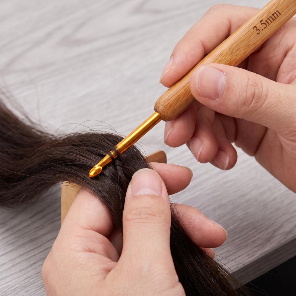 Set Alat Merajut dengan Jarum  - Wooden Crochet Hooks Ergonomic Handle ulasan dan harga