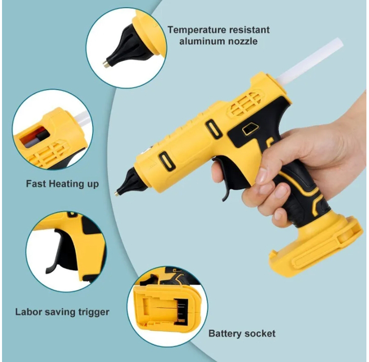 Pistol Lem Panas Elektrik Tanp - Hot Melt Glue Gun Cordless ulasan dan harga