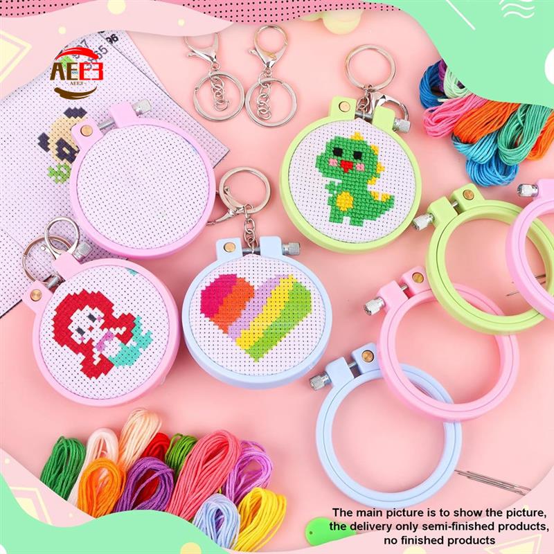 AEE3-6 Buah Kit Jahit Silang S - Cross Stitch Stamped Kits Beginners ulasan dan harga