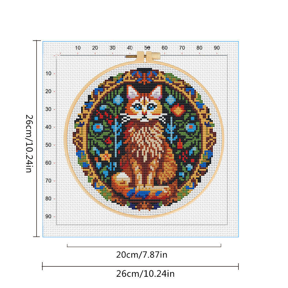 DIY Kruistik Hewan Kucing 11CT - Cotton Embroidery Thread Skeins ulasan dan harga
