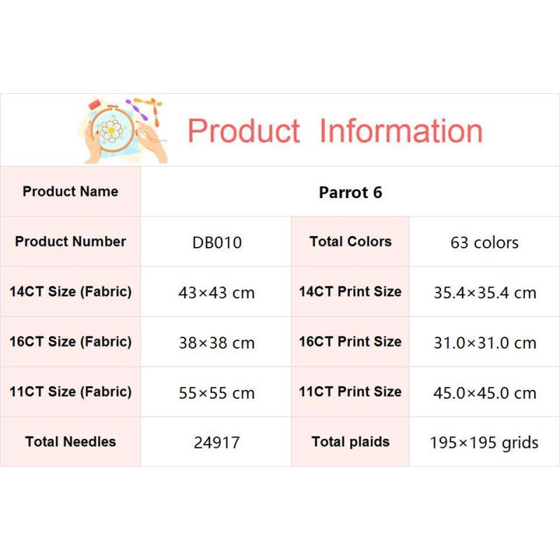 Kit jahit silang burung bayan  - Cotton Embroidery Thread Skeins ulasan dan harga
