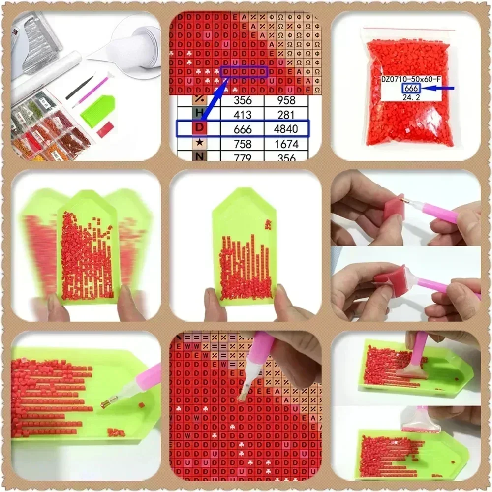 1 Buah Lukisan Berlian 5D Tanp - Painting Supplies ulasan dan harga