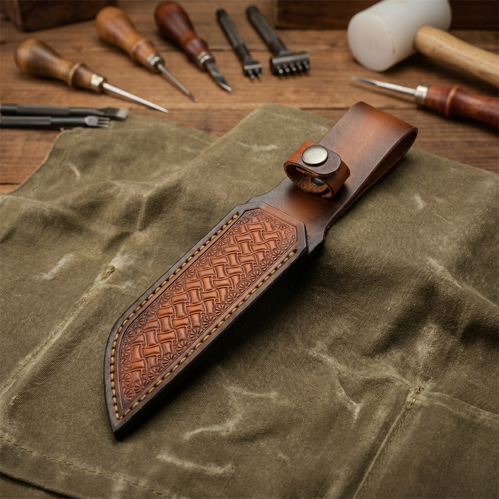 Sarung Pisau Kulit Coklat deng - Craft Tools ulasan dan harga