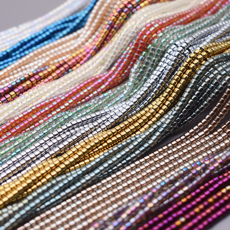 Manik-manik Kaca Bentuk Ember  - Glass Seed Beads 2Mm Jewelry Making ulasan dan harga