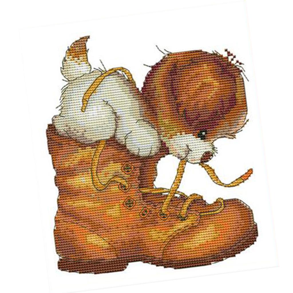 Kit Sulaman Silang Bermotif He - Cross Stitch Stamped Kits Beginners ulasan dan harga