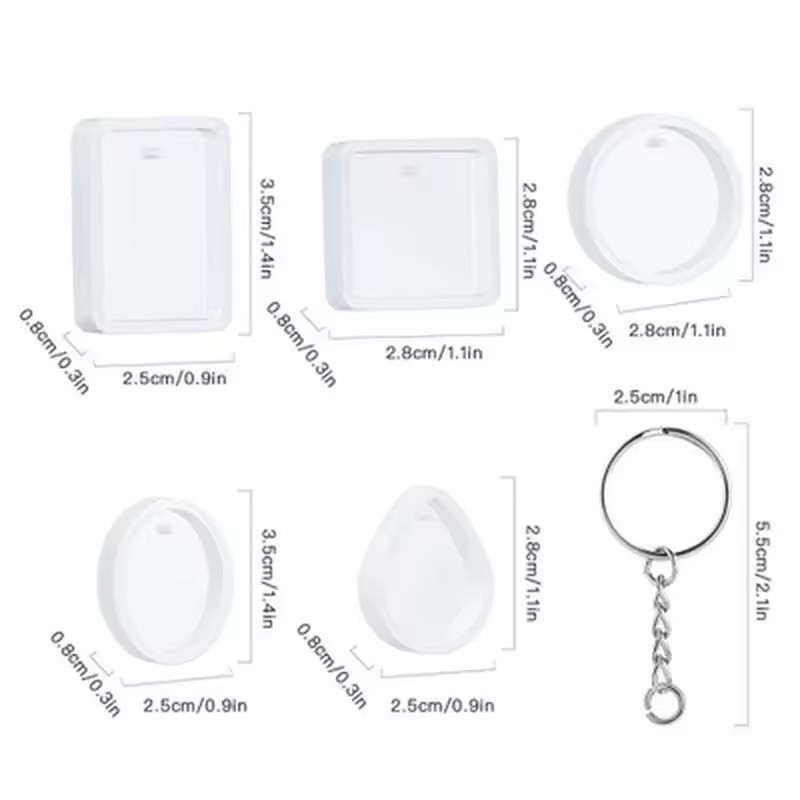 20 buah/set Kit Cetakan Siliko - Silicone Epoxy Resin Molds Set ulasan dan harga