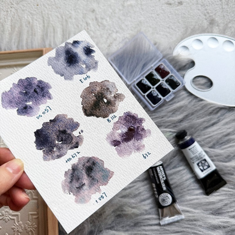 6 Warna 1ml Koleksi White Nigh - Watercolor Paint Set Solid Pigment ulasan dan harga