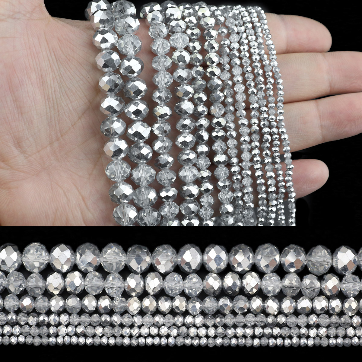 Setengah warna perak transpara - Glass Seed Beads 2Mm Jewelry Making ulasan dan harga